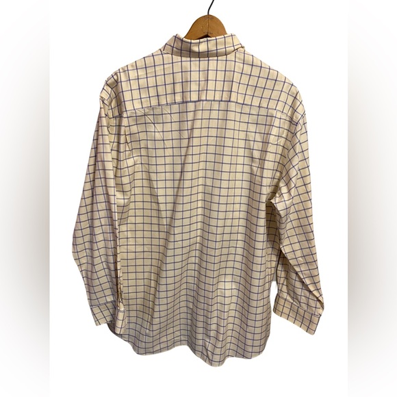 Orvis Mens Long Sleeve Button Up Striped‎ Size XL Yellow and Blue - Picture 3 of 3